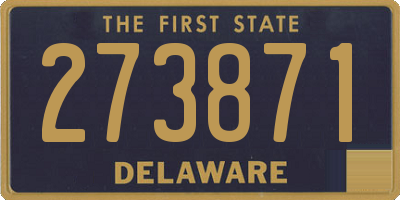 DE license plate 273871