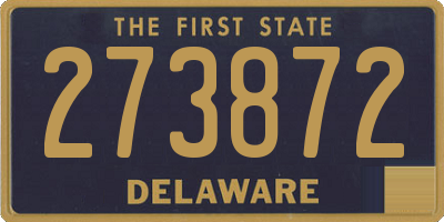 DE license plate 273872