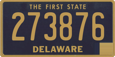DE license plate 273876