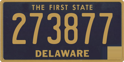 DE license plate 273877