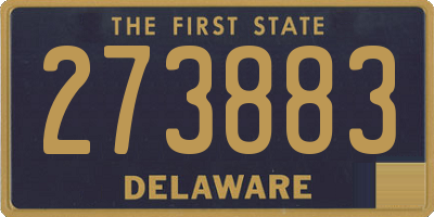 DE license plate 273883