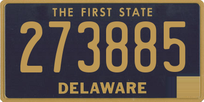 DE license plate 273885