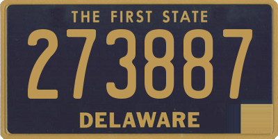 DE license plate 273887