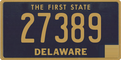 DE license plate 27389