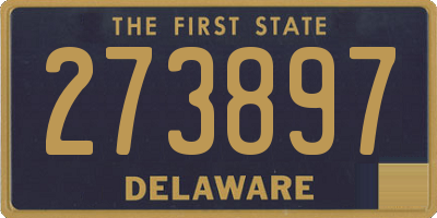 DE license plate 273897