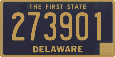 DE license plate 273901