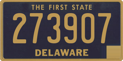 DE license plate 273907