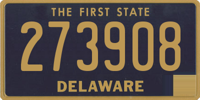 DE license plate 273908