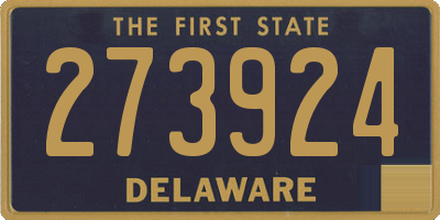 DE license plate 273924