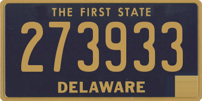 DE license plate 273933