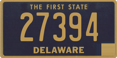 DE license plate 27394