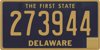 DE license plate 273944