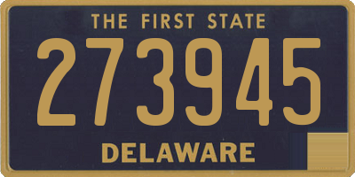 DE license plate 273945