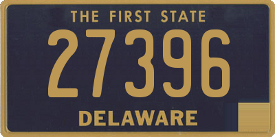 DE license plate 27396