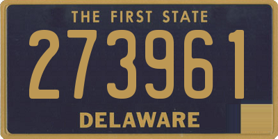 DE license plate 273961
