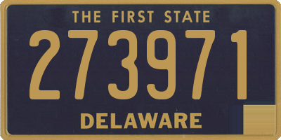 DE license plate 273971