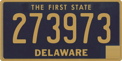 DE license plate 273973