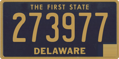 DE license plate 273977