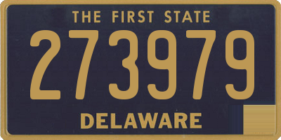 DE license plate 273979