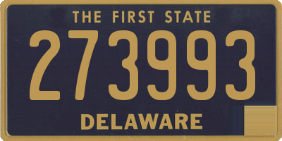 DE license plate 273993