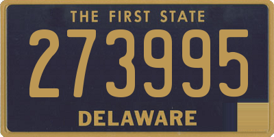 DE license plate 273995