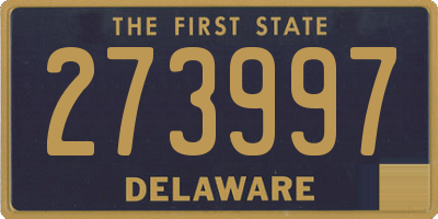 DE license plate 273997