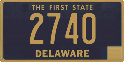 DE license plate 2740