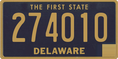 DE license plate 274010