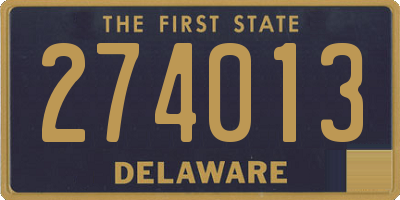 DE license plate 274013