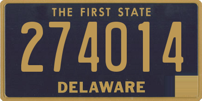 DE license plate 274014