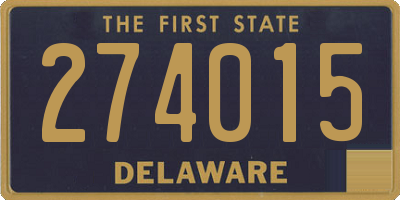 DE license plate 274015