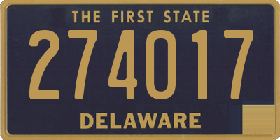 DE license plate 274017