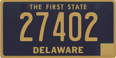 DE license plate 27402