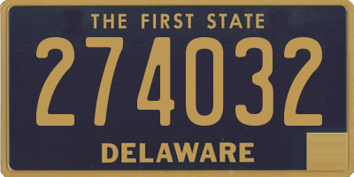 DE license plate 274032