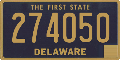 DE license plate 274050