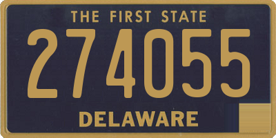 DE license plate 274055