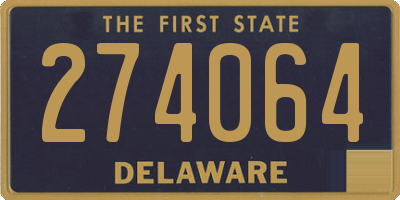 DE license plate 274064