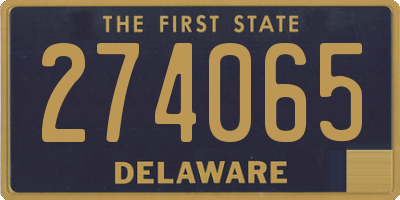 DE license plate 274065