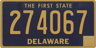 DE license plate 274067