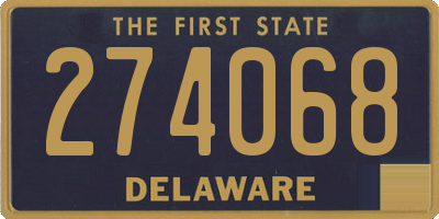 DE license plate 274068