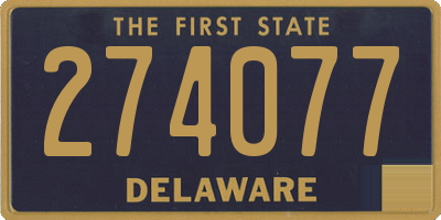 DE license plate 274077