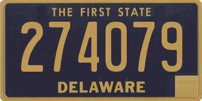 DE license plate 274079