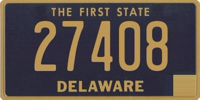 DE license plate 27408