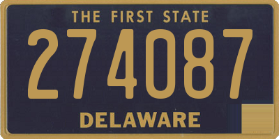 DE license plate 274087