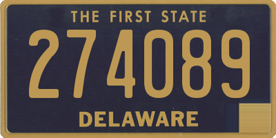 DE license plate 274089