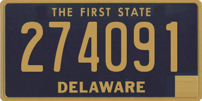 DE license plate 274091