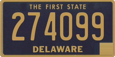 DE license plate 274099