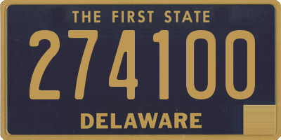 DE license plate 274100