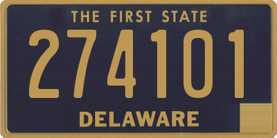 DE license plate 274101