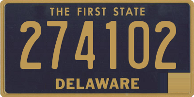 DE license plate 274102